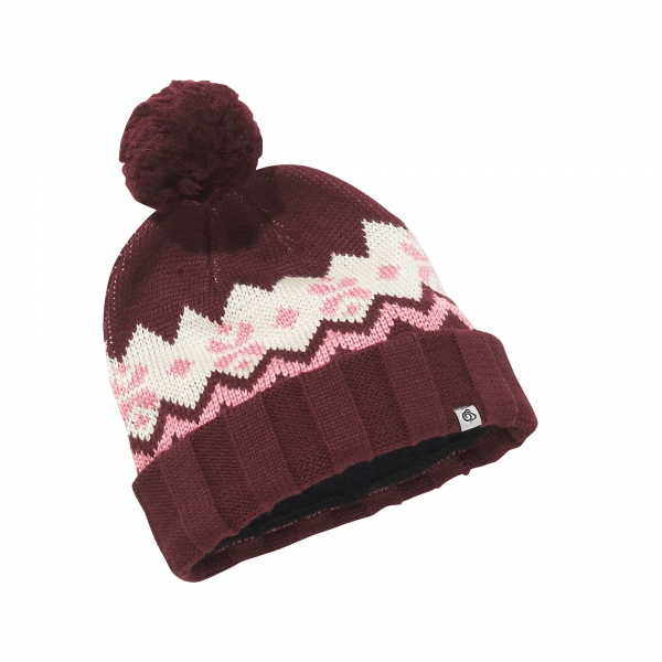 Craghoppers Ladies Knitted Bobble Hat (CWC045) - Purple Turtle