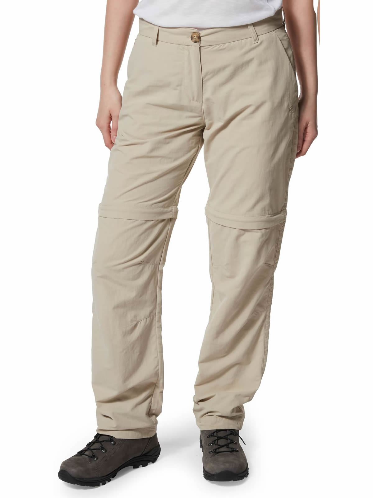 cwj1214 craghoppers nosilife convertible trousers desert sand front